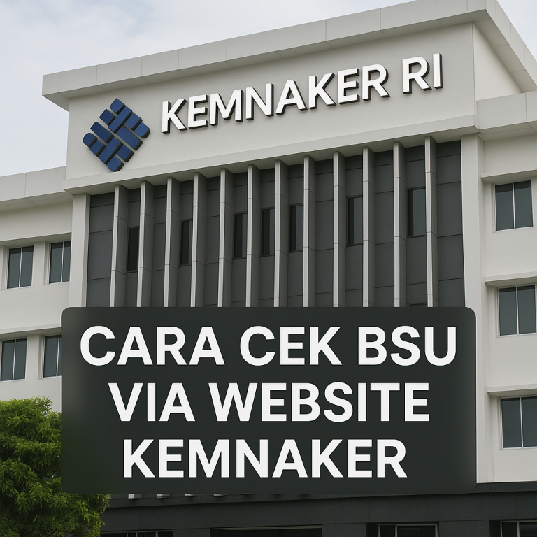 Cara Cek BSU di Kemnaker