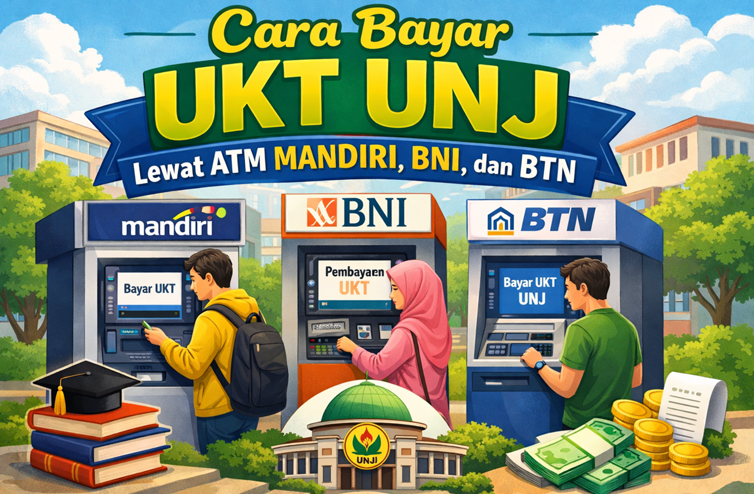 Cara Bayar UKT UNJ Lewat ATM MANDIRI