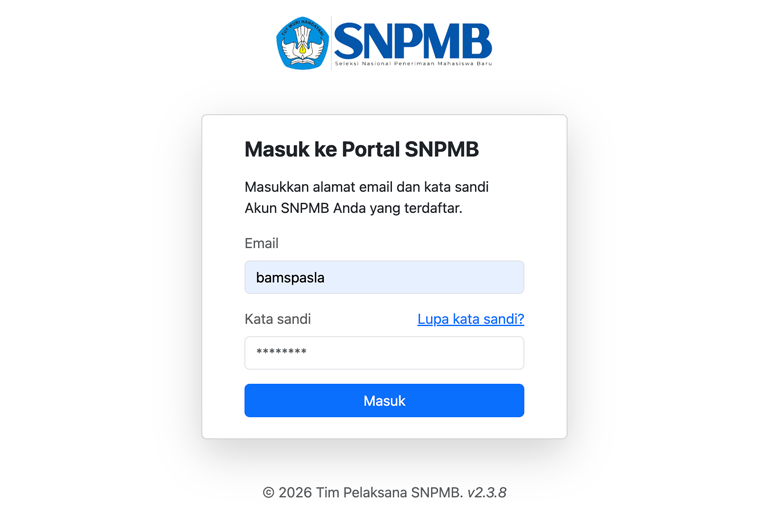 Cara Daftar Akun SNPMB