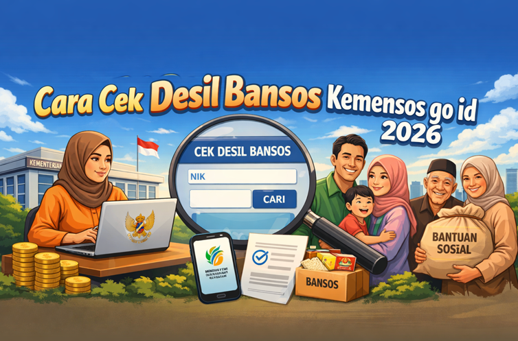 Cek desil Bansos Kemensos go id 2026