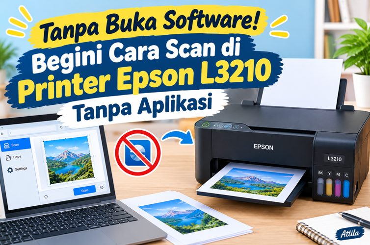 Cara Scan di Printer Epson L3210 Tanpa Aplikasi